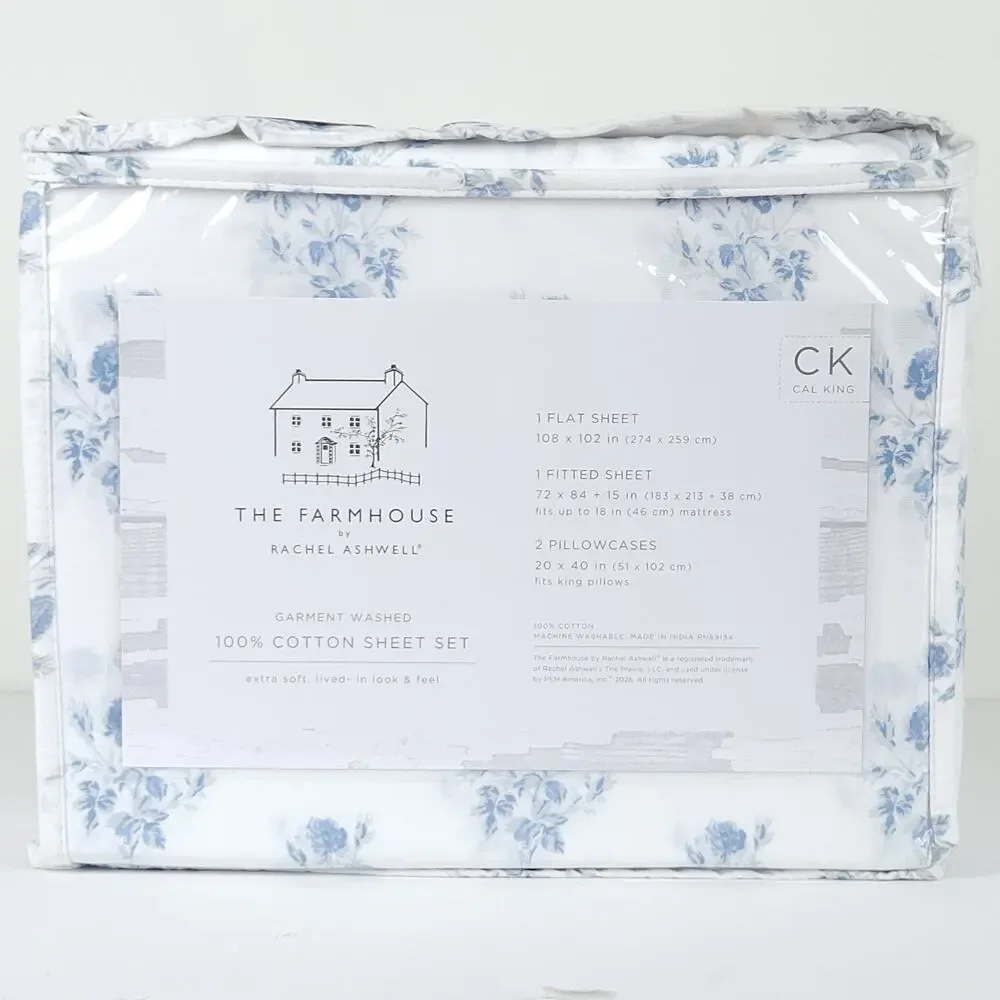 The Farmhouse Rachel Ashwell Cal King Sheet Set 18